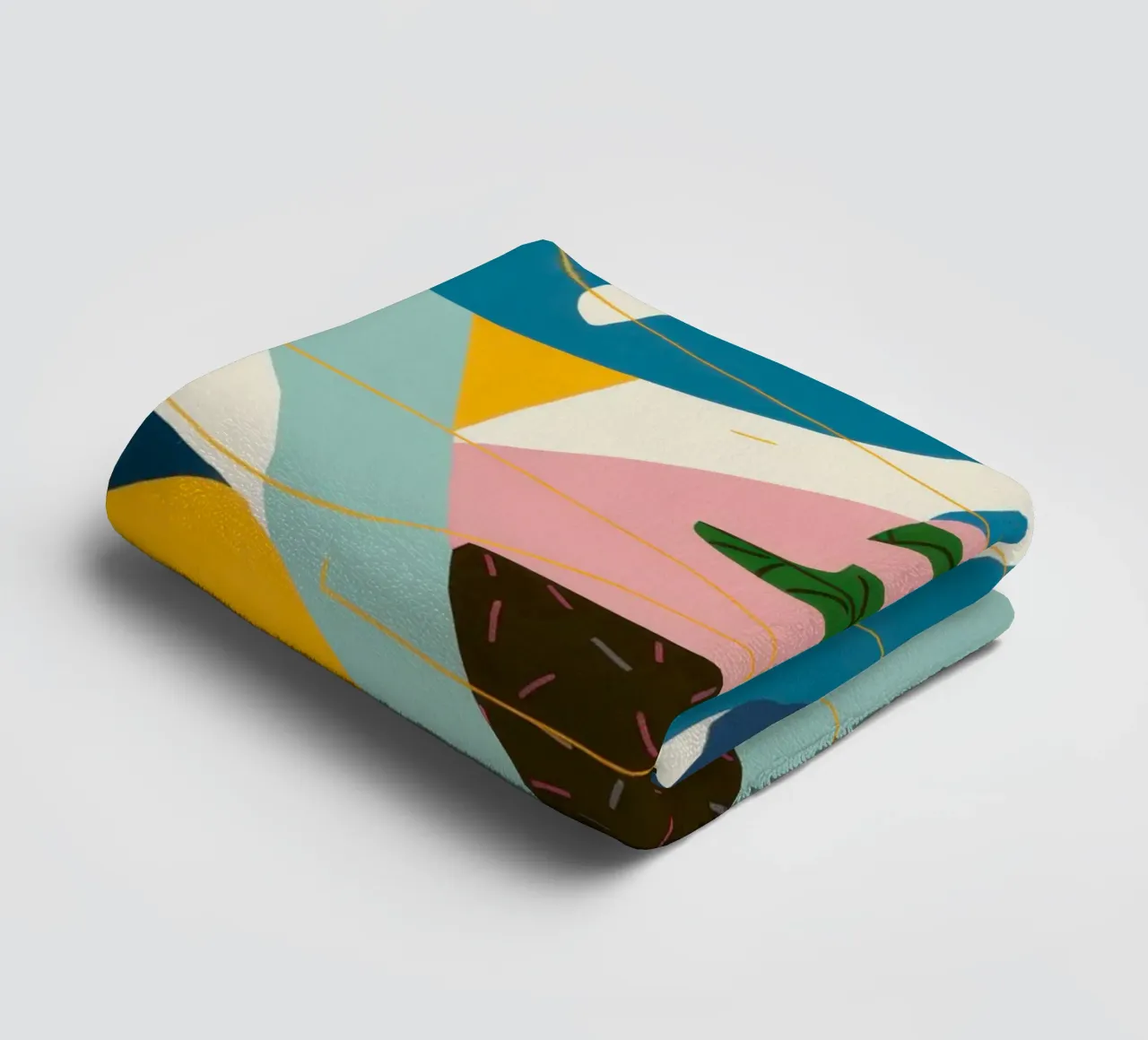 Dynamic Abstract Flow towel by Bring Haven