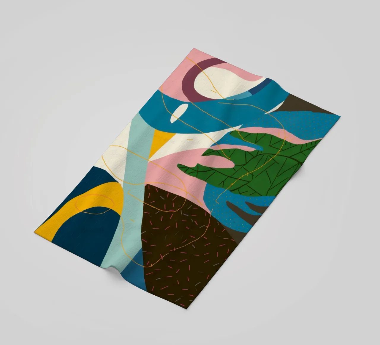 Flusso astratto dinamico telo mare da Bring Haven