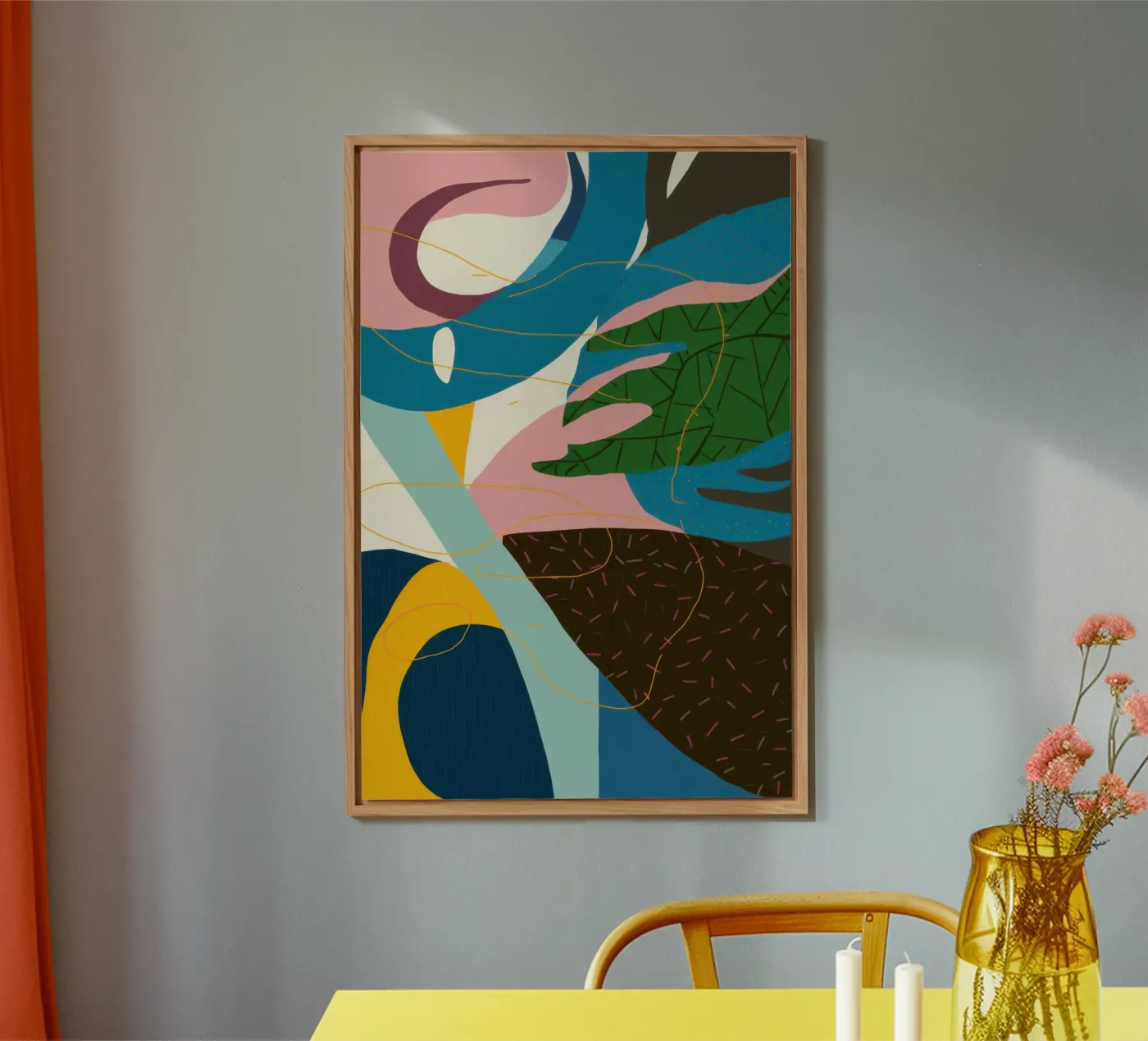 Flusso astratto dinamico alluminio dibond da Bring Haven