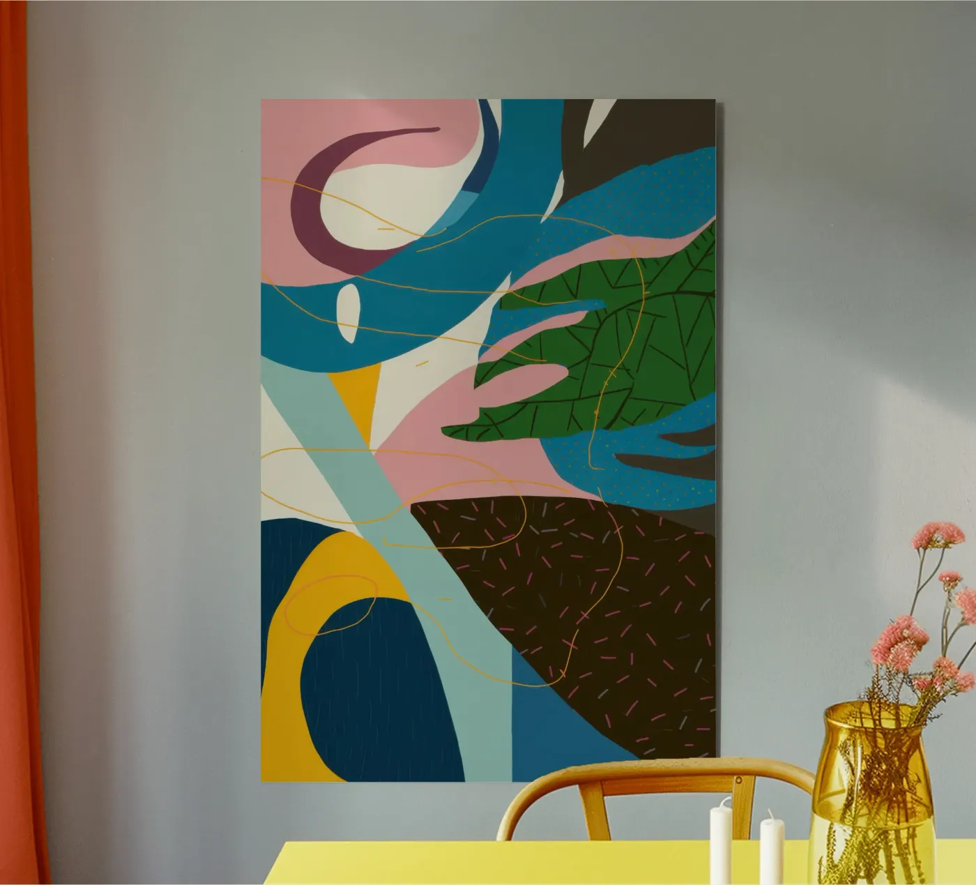 Flusso astratto dinamico alluminio dibond da Bring Haven