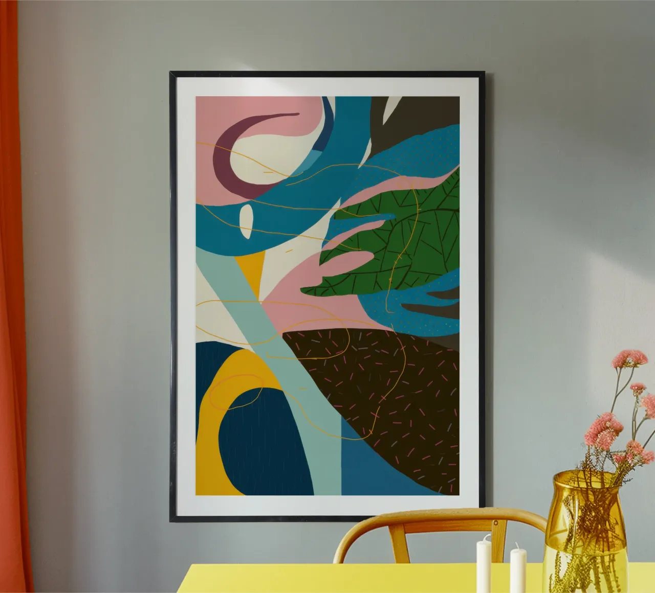 Dynamic Abstract Flow hahnemühle by Bring Haven