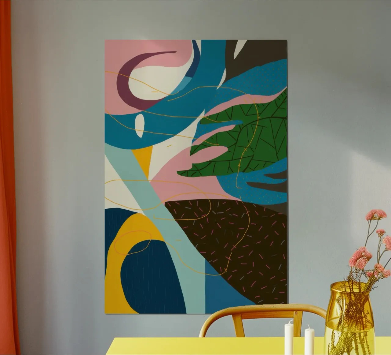 Dynamic Abstract Flow hahnemühle by Bring Haven