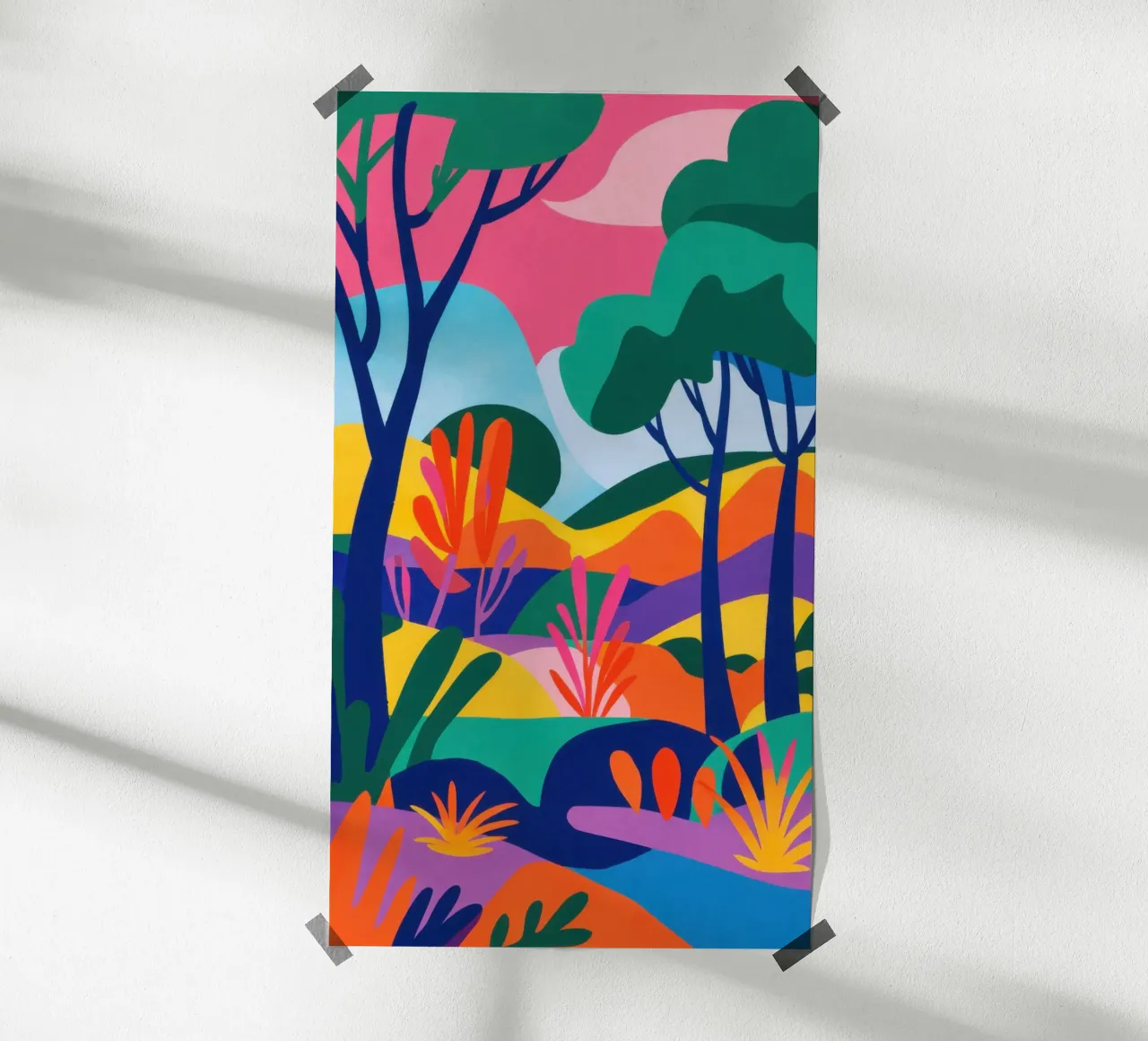 Paesaggio da sogno vibrante poster da Frosh Pallete