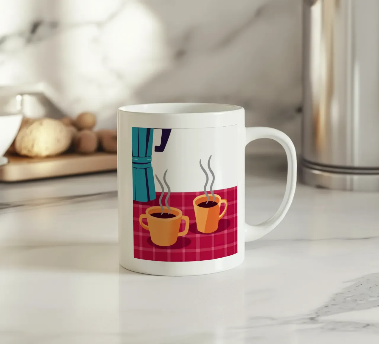 Rituale mattutino condiviso tazza in ceramica da Solar Paint