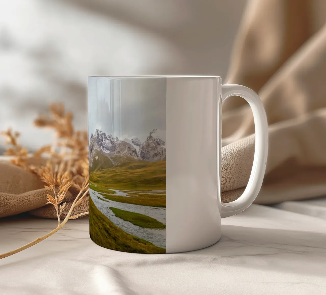 natural scenery water ceramic mug by Horsire