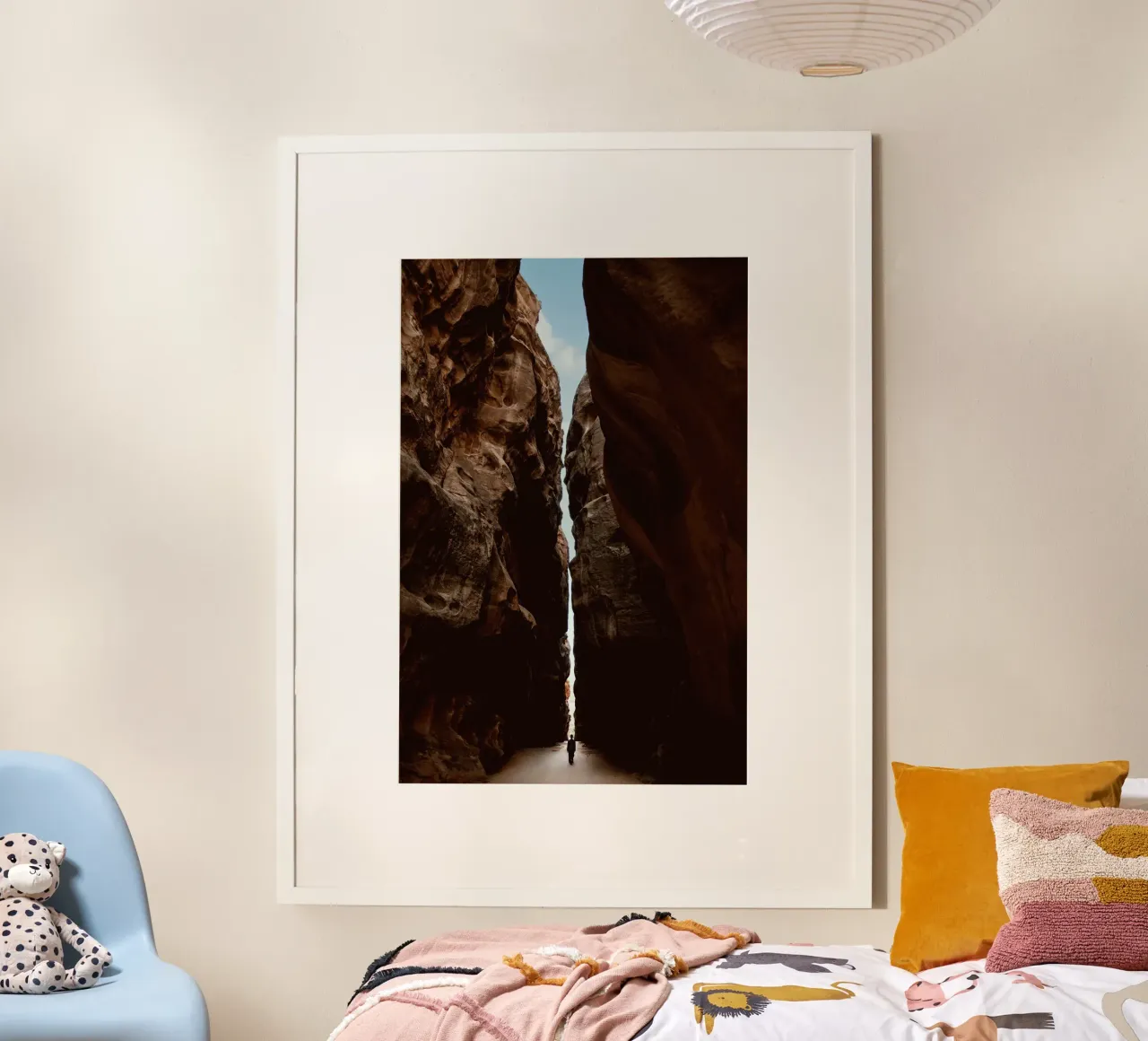 hiker travel destination poster by animal story home