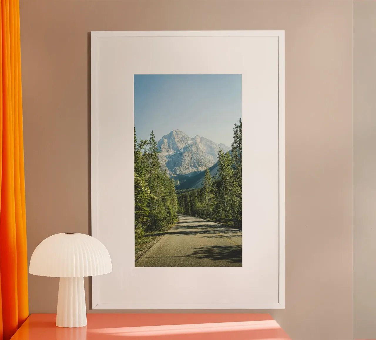 distance tranquility poster with plastic frame by Horsire