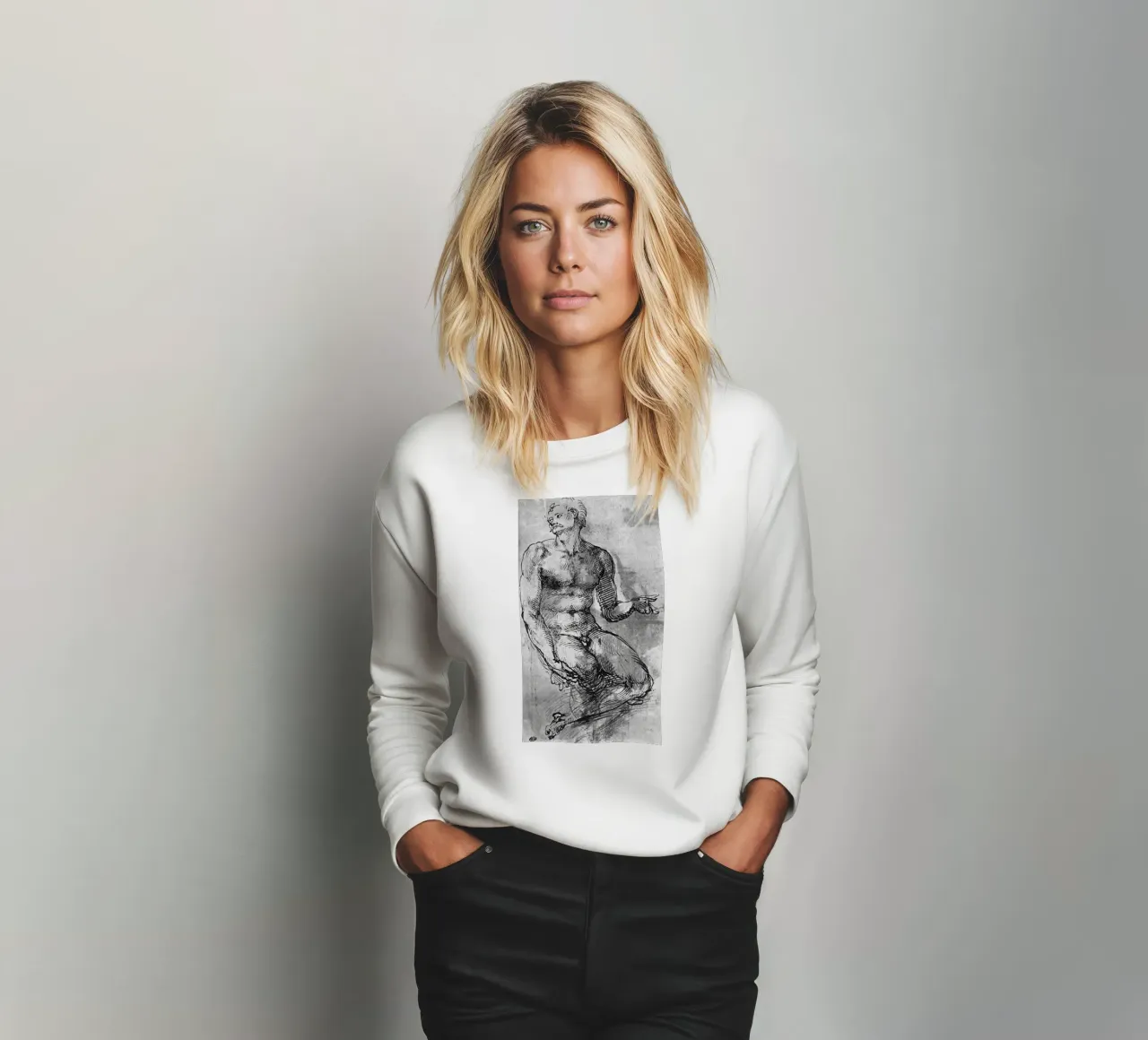 Retro Artistic Man Sport sweatshirt by https://www.juniqe.com/uk/shop/Henndraws