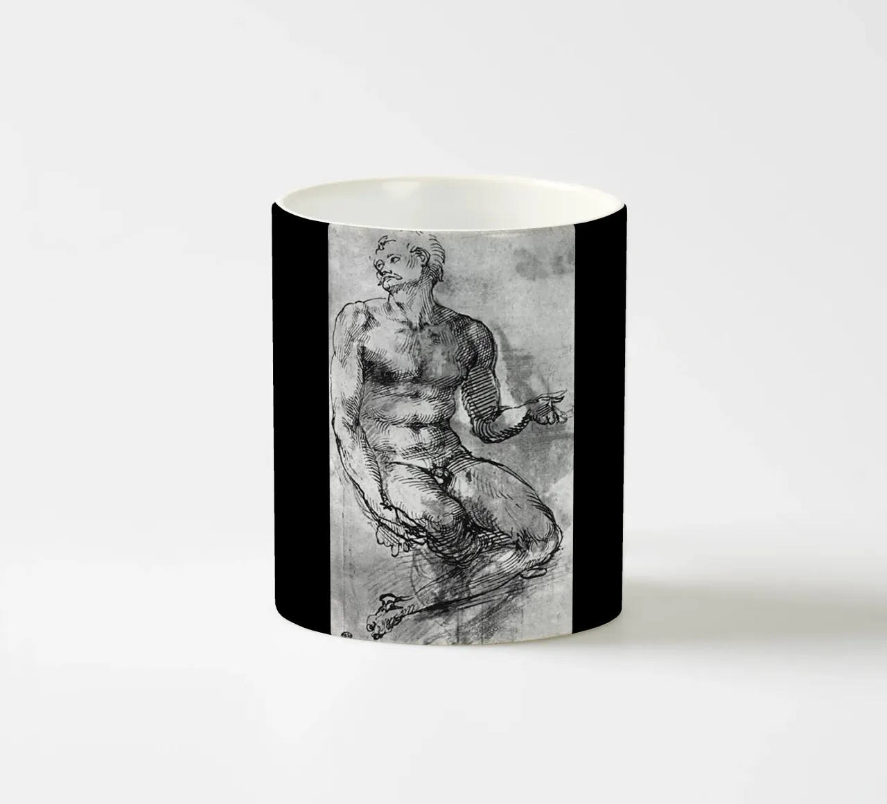 Retro Artistic Man Sport ceramic mug by https://www.juniqe.com/uk/shop/Henndraws