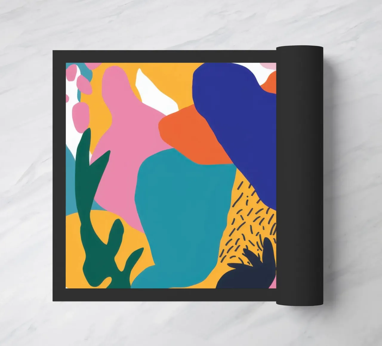 Chromatic Human Forms doormat by Frosh Pallete