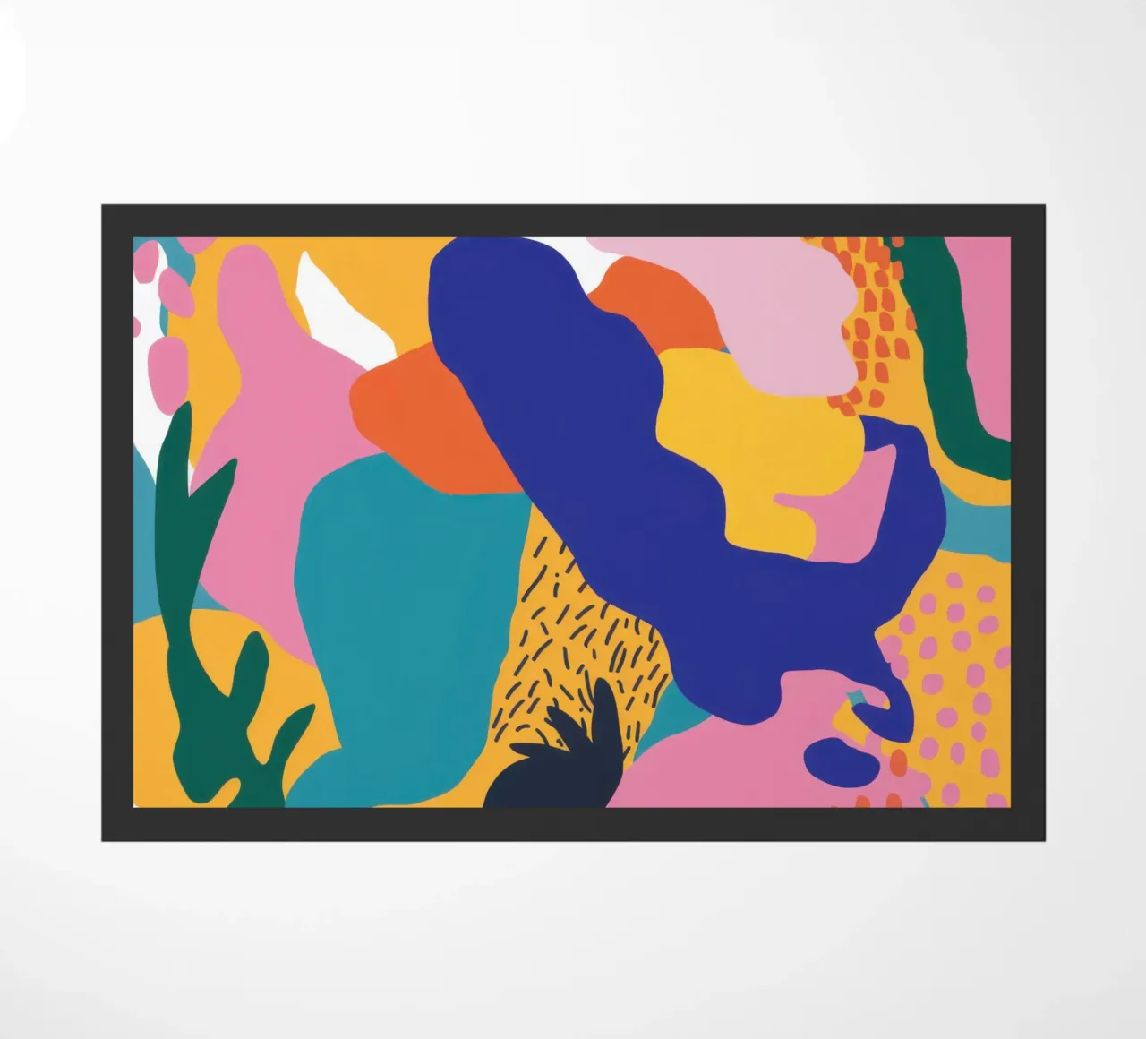 Chromatic Human Forms doormat by Frosh Pallete