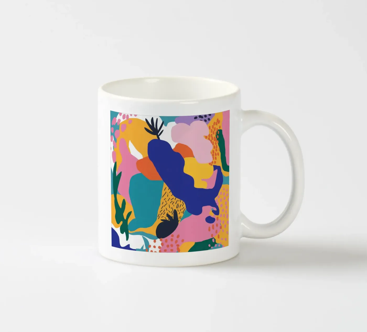 Chromatic Human Forms ceramic mug by Frosh Pallete