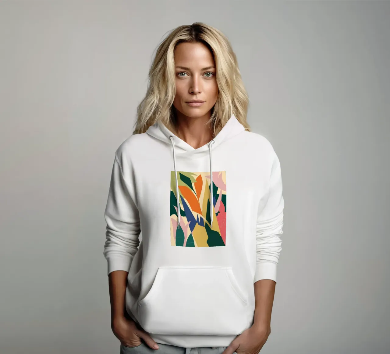 Forme botaniche in grassetto felpa con cappuccio da Solar Paint