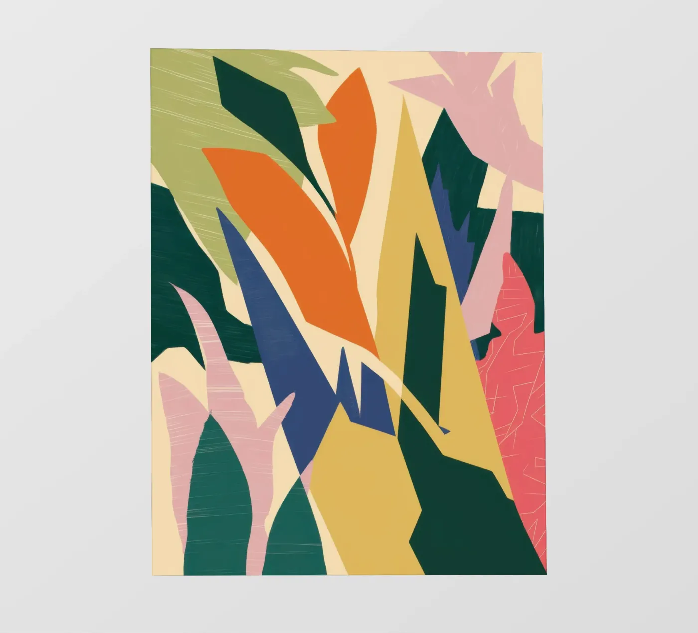 Bold Botanical Forms fotobehang van Solar Paint