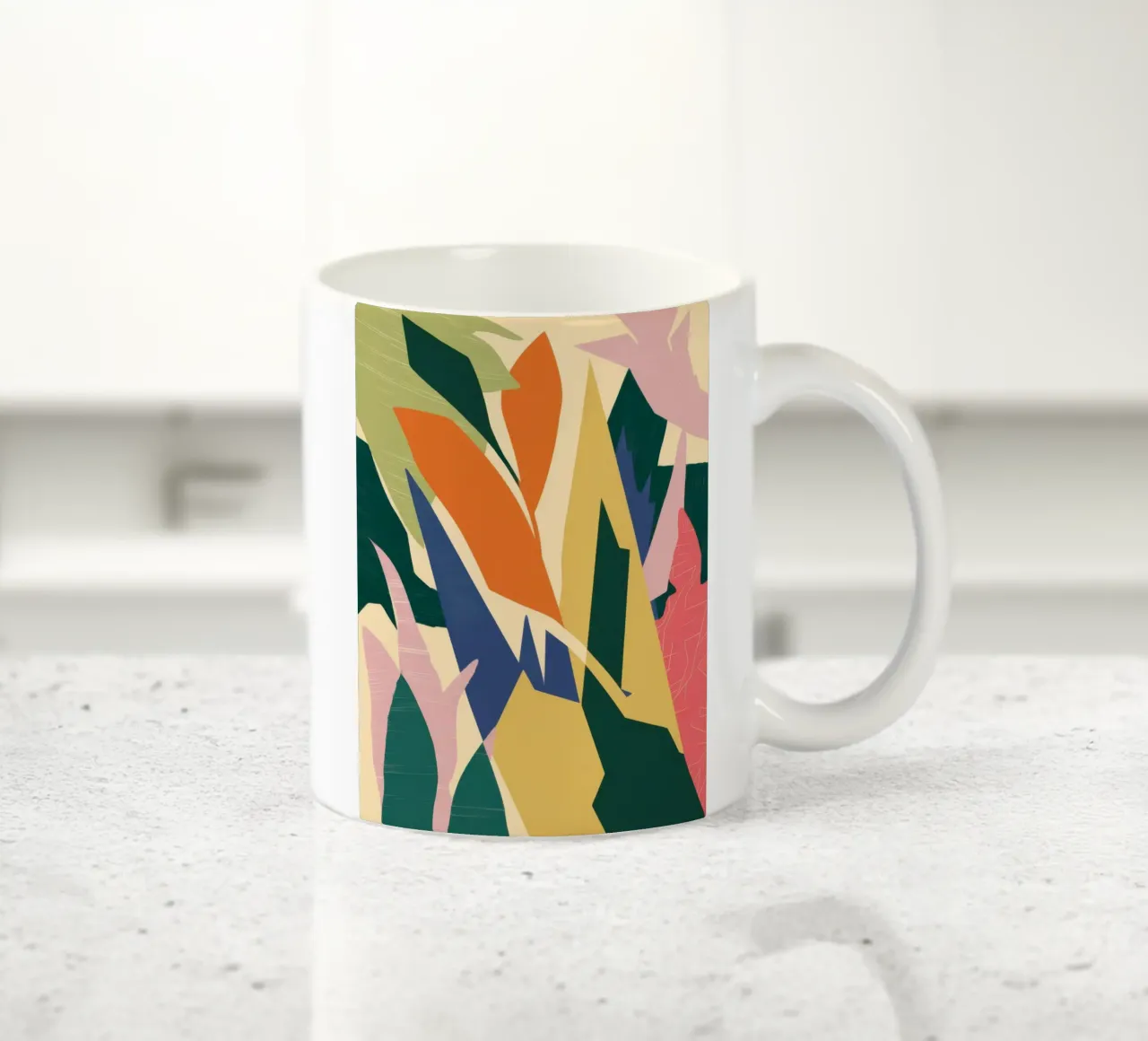 Forme botaniche in grassetto tazza in ceramica da Solar Paint