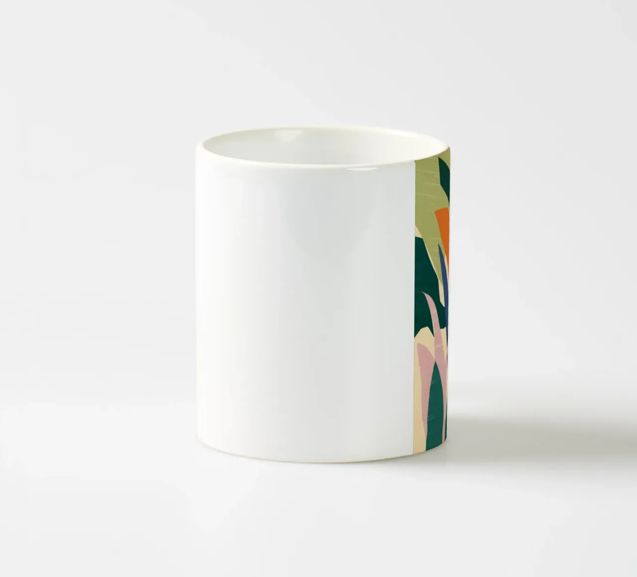 Forme botaniche in grassetto tazza in ceramica da Solar Paint