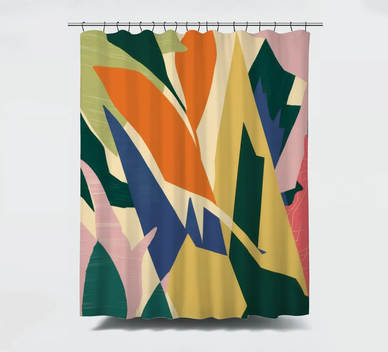 Forme botaniche in grassetto tenda da doccia da Solar Paint