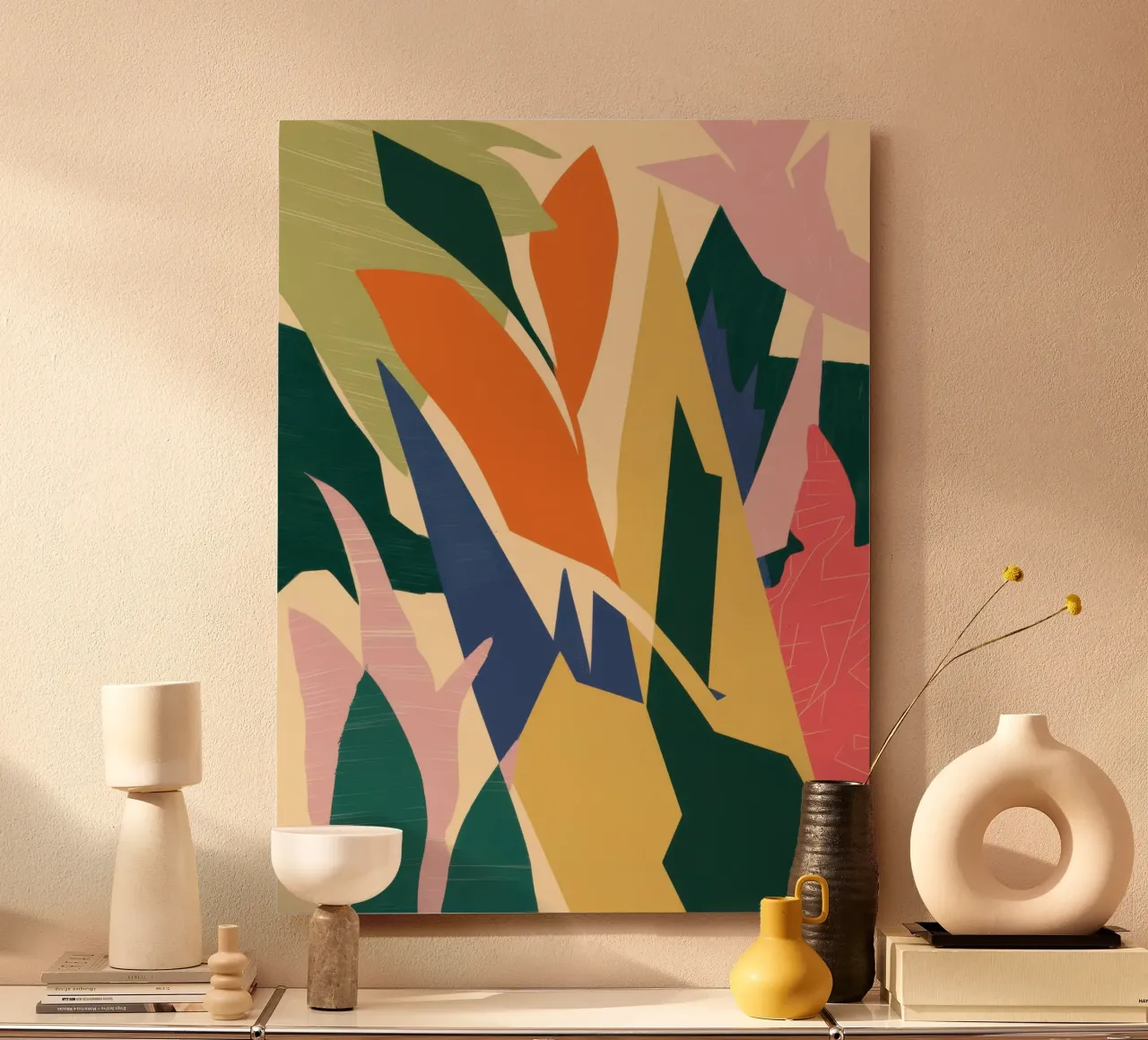 Forme botaniche in grassetto alluminio dibond da Solar Paint