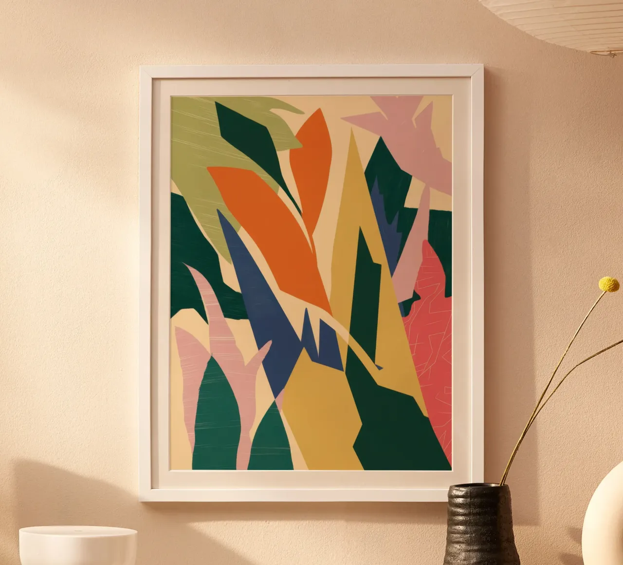 Bold Botanical Forms poster by Solar Paint