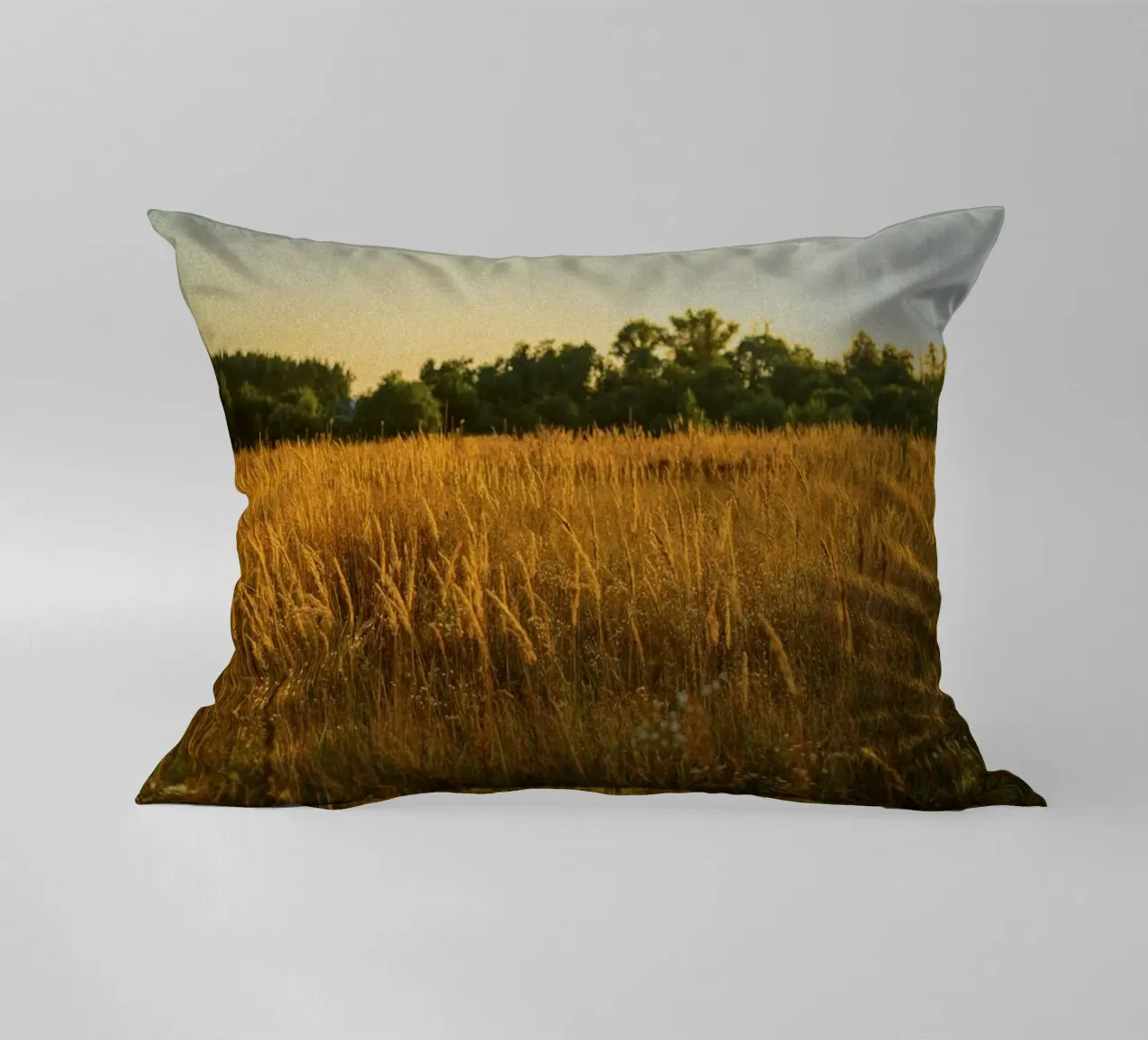 golden hour trees nature cuscino da animal story home