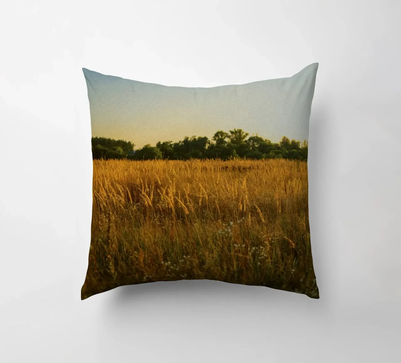 golden hour trees nature cuscino da animal story home