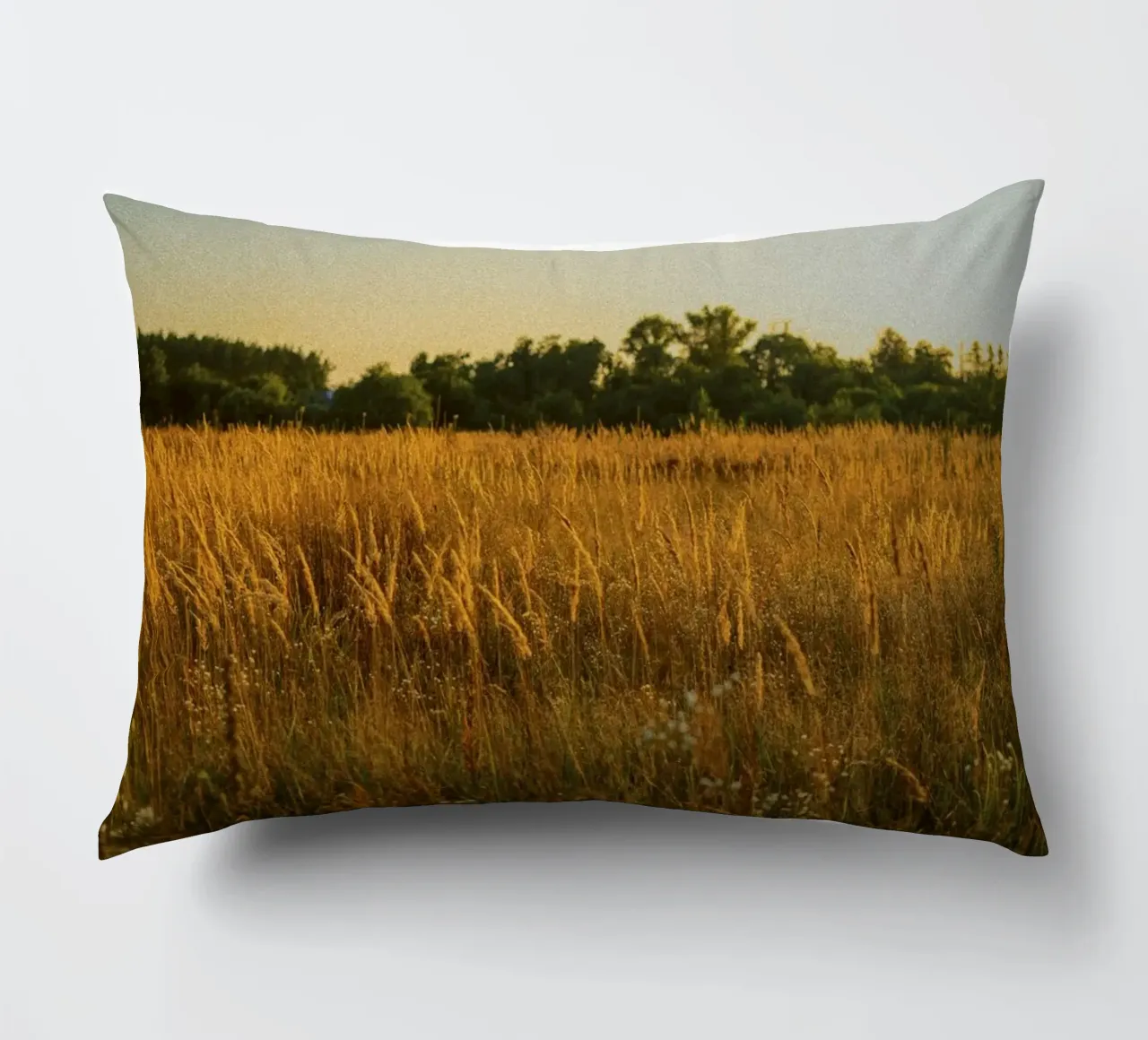 golden hour trees nature cuscino da animal story home