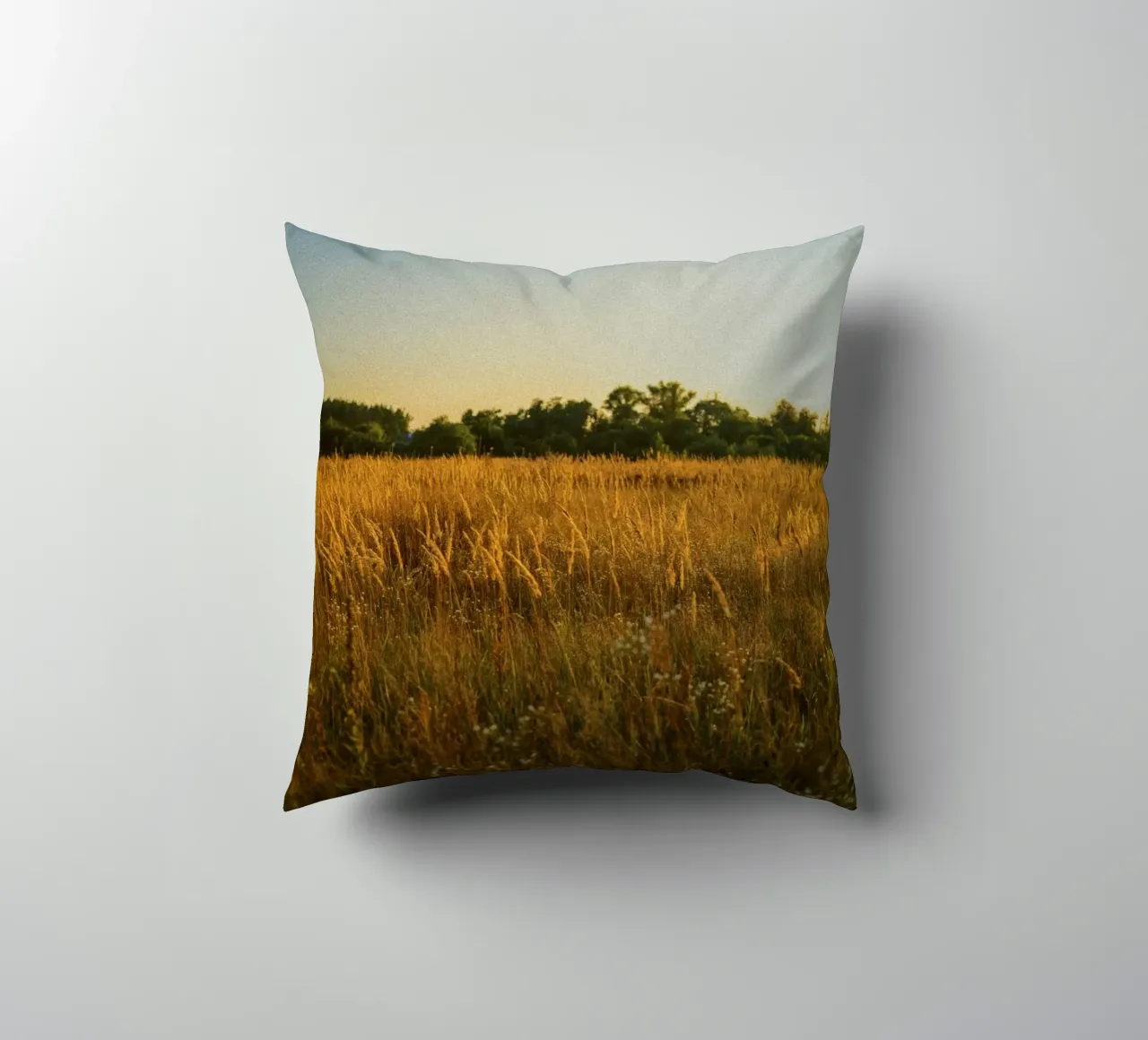 golden hour trees nature cuscino da animal story home