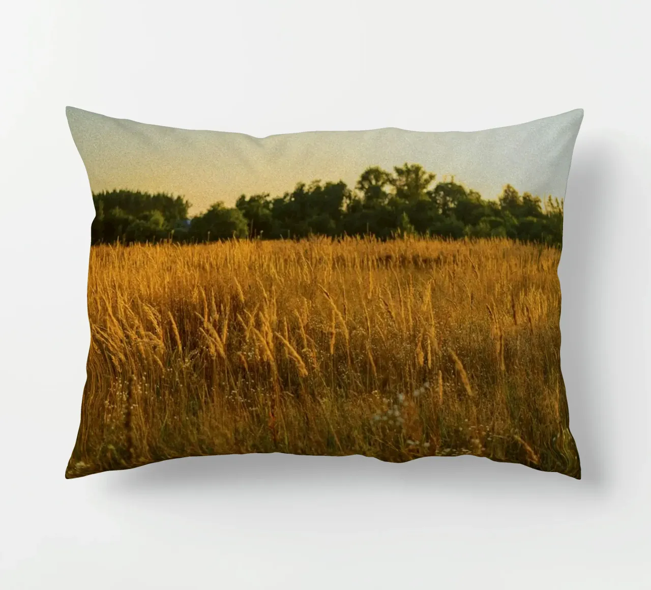 golden hour trees nature cuscino da animal story home