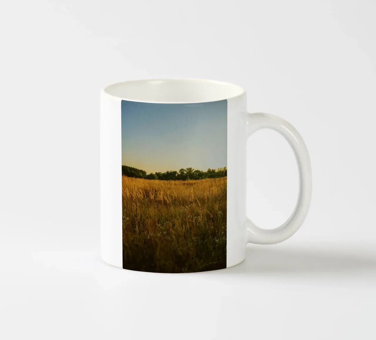 golden hour trees nature tazza in ceramica da animal story home
