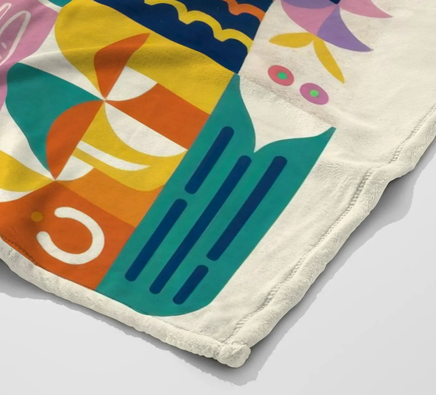 Vibrant Folk Grid fleecedeken van Bring Haven