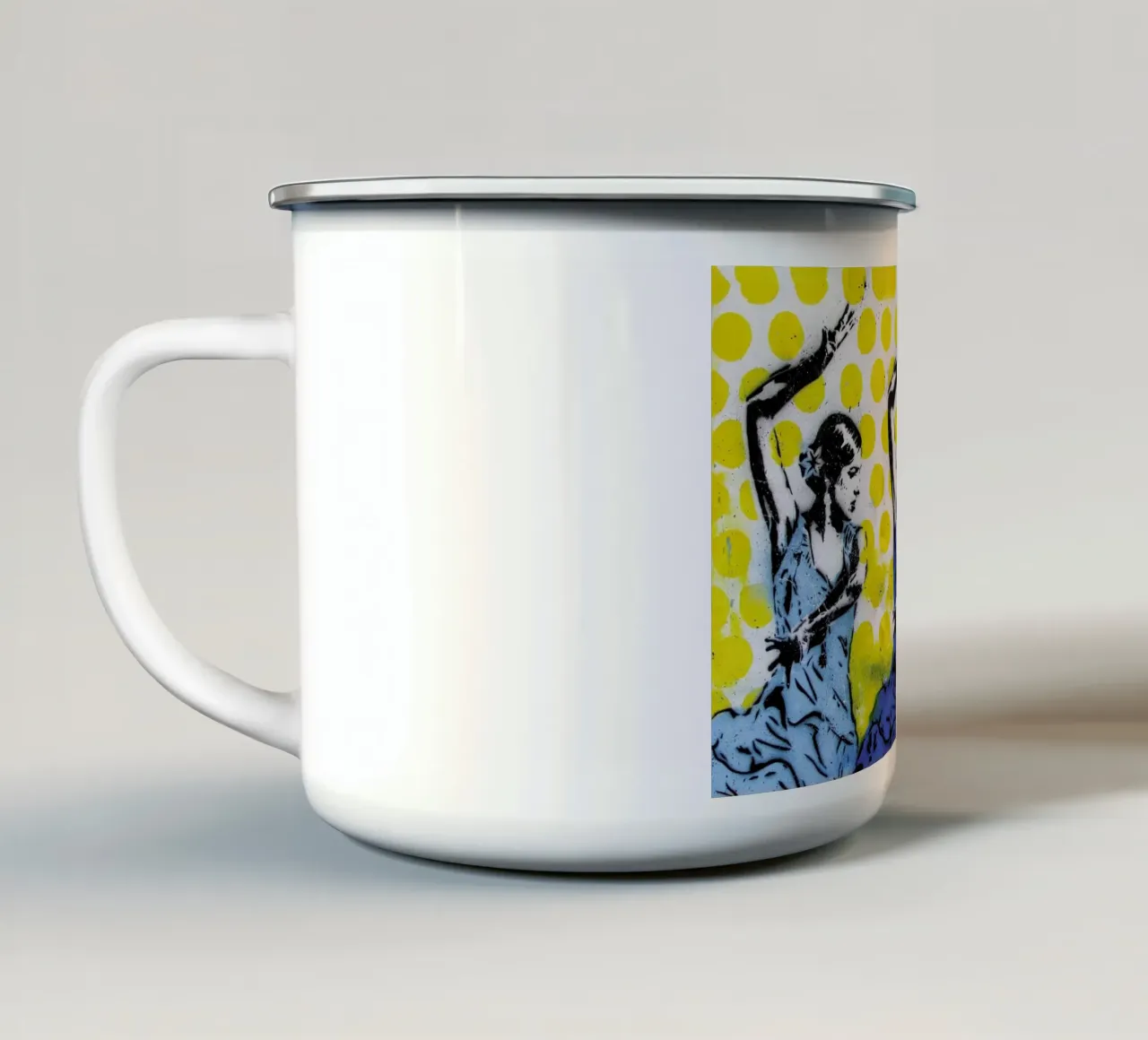 Las Tres tazza in smalto da Tameo