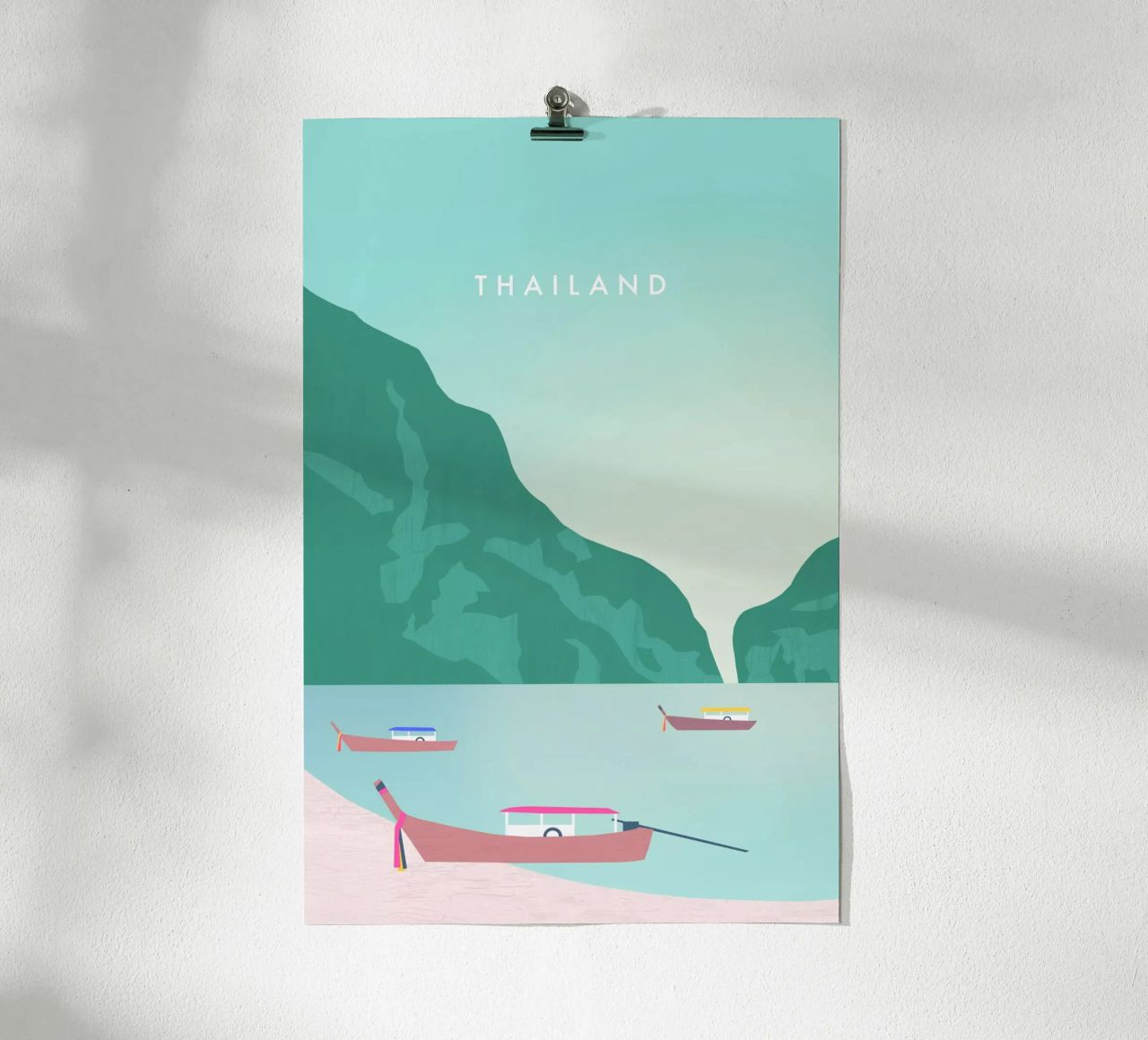 Thailand poster with aluminum frame by Katinka Reinke