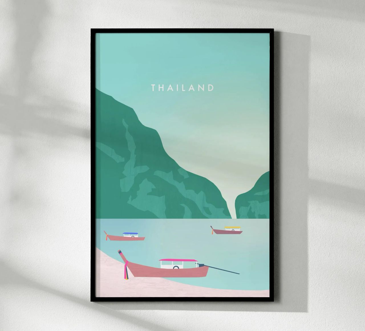 Thailand poster with aluminum frame by Katinka Reinke