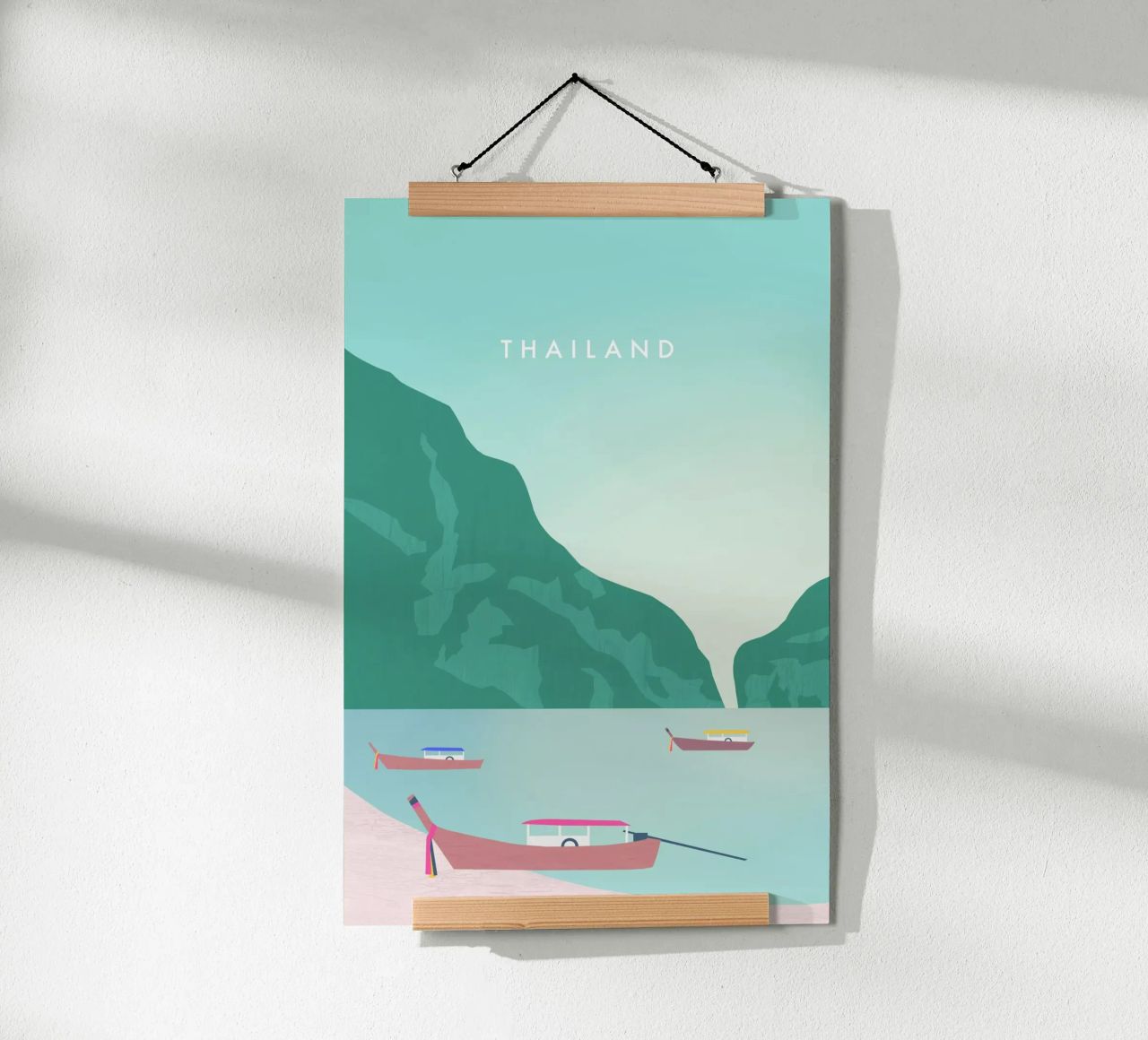 Thailand poster with aluminum frame by Katinka Reinke