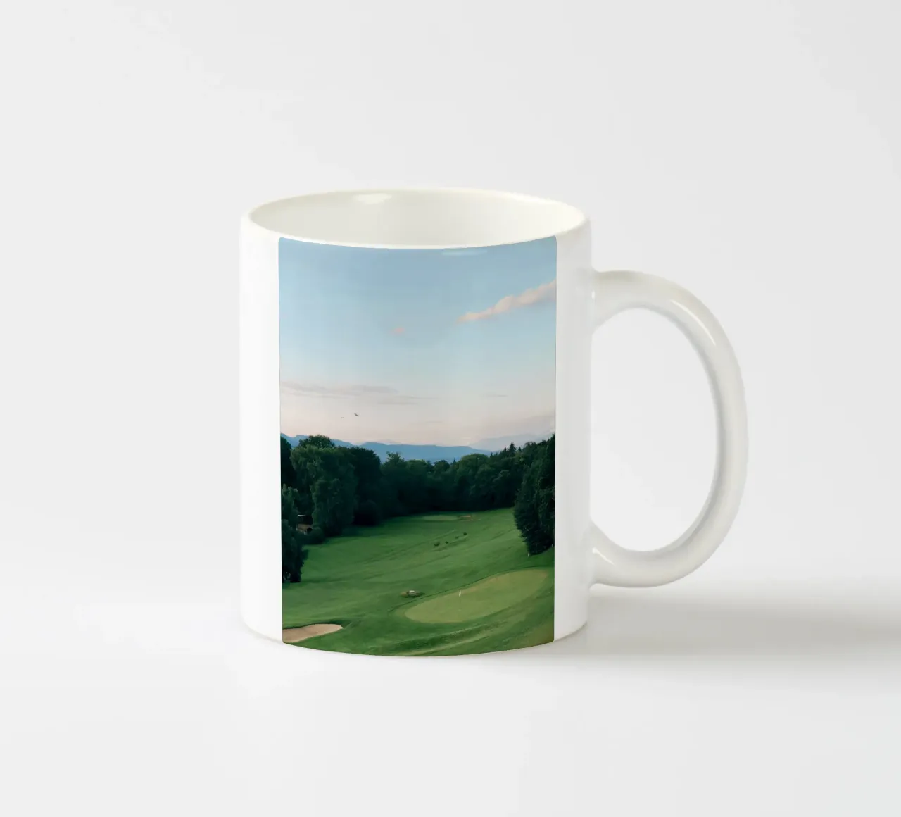 course layout golf landscape tazza in ceramica da Horsire
