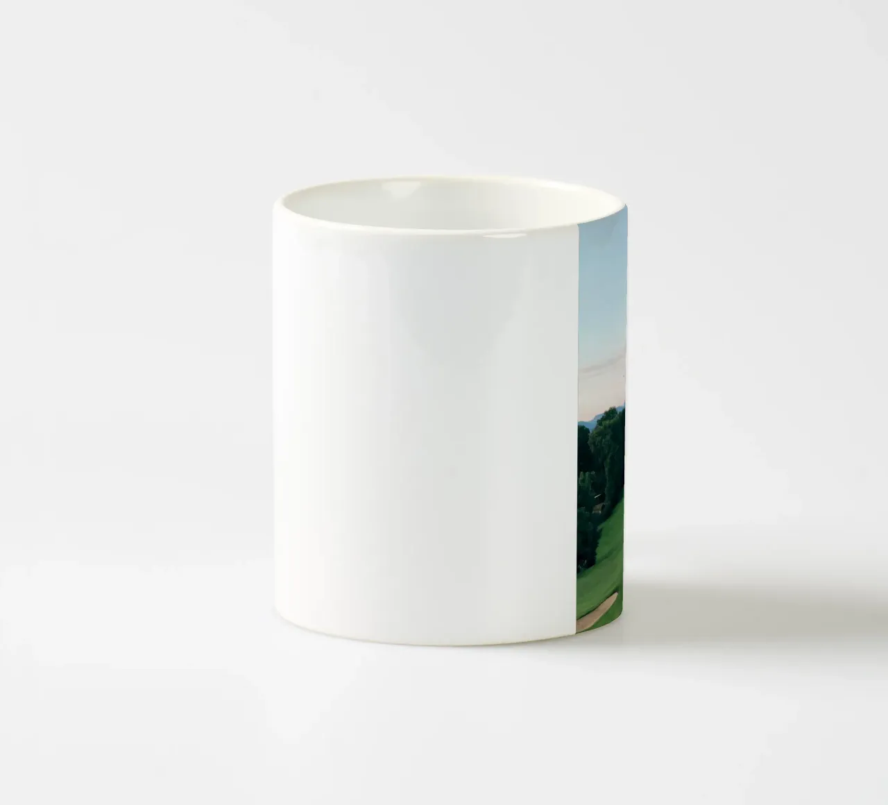 course layout golf landscape tazza in ceramica da Horsire