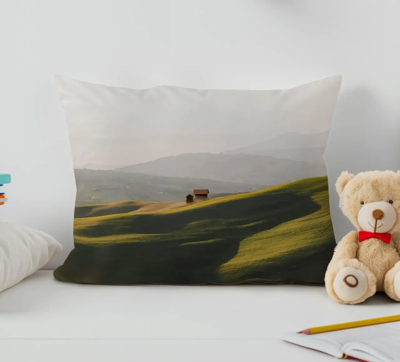peaceful rural decorative cushion by animal story home
