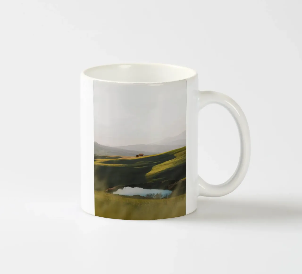 peaceful rural ceramic mug by animal story home