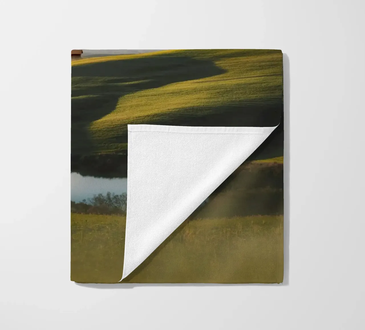peaceful rural beach towel by animal story home