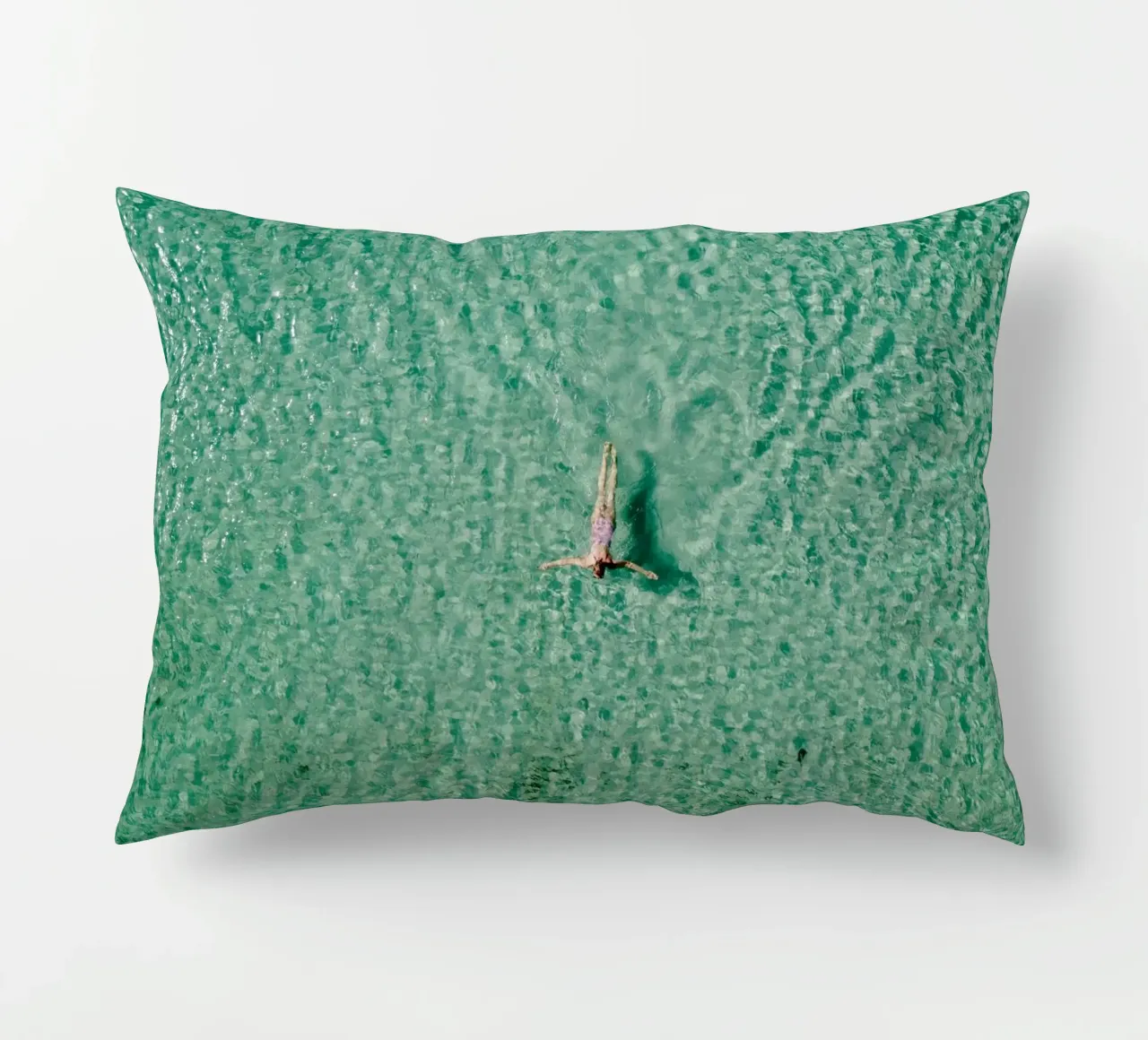 turquoise sunbathing cuscino da animal story home