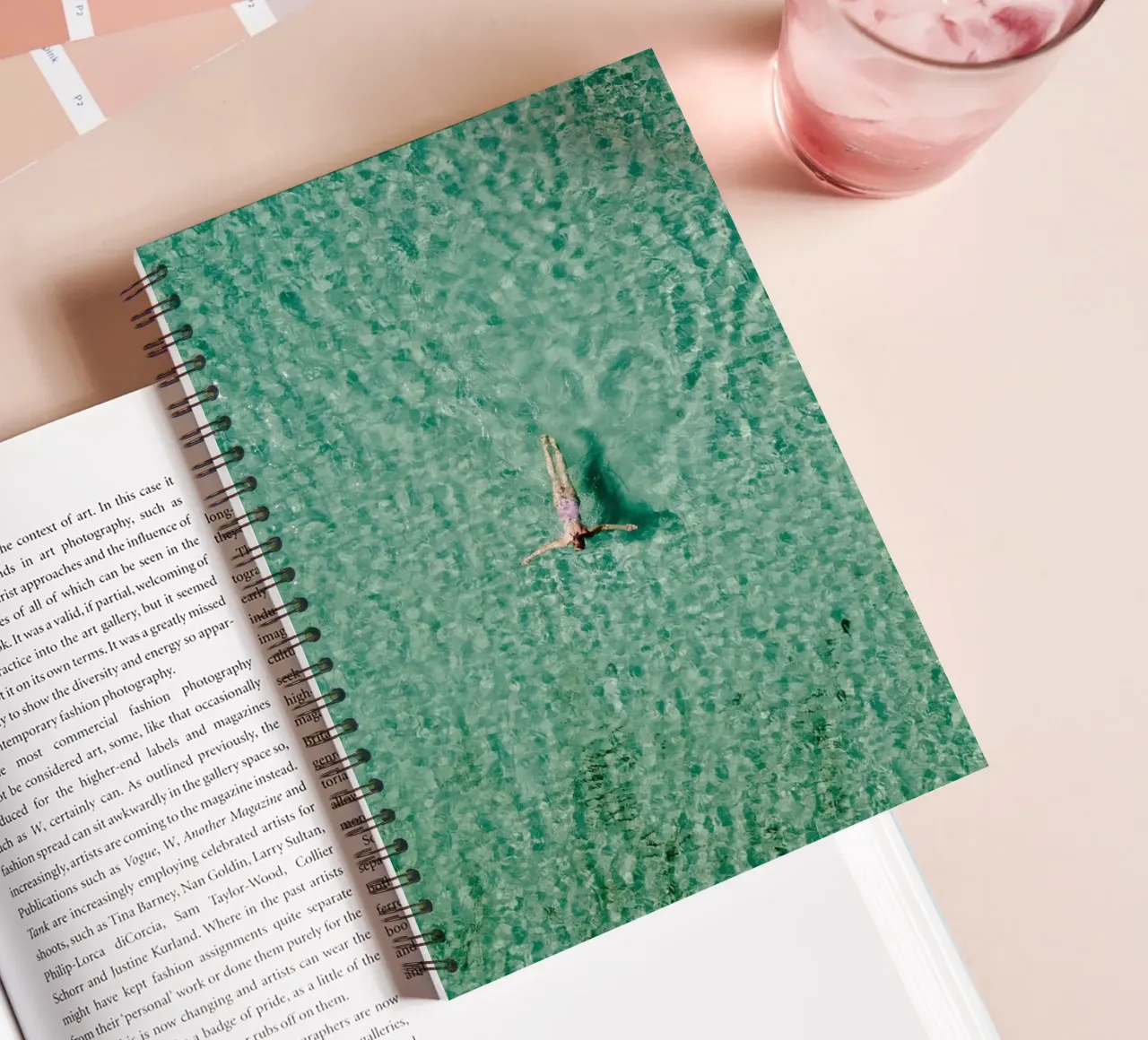 turquoise sunbathing Ringbuch von animal story home