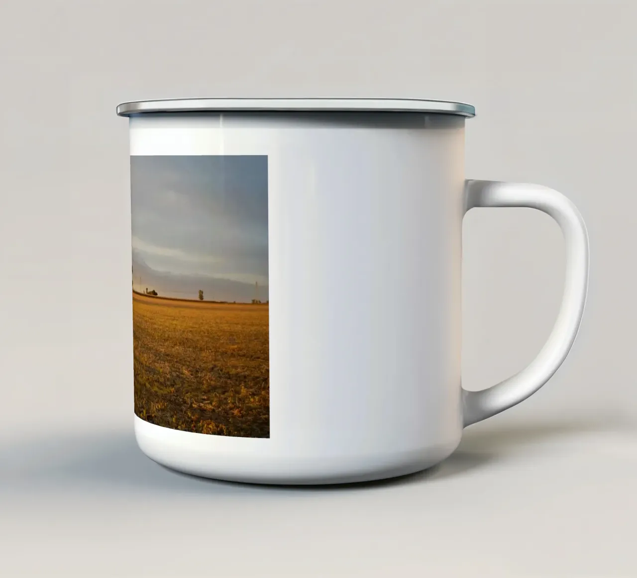 earth tones silhouette tazza in smalto da Horsire
