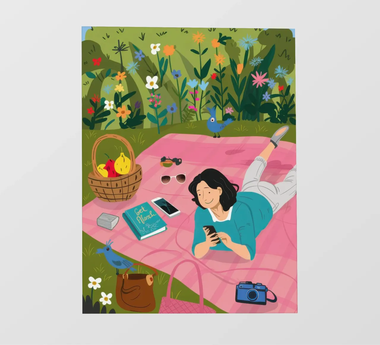 Picnic in un giardino sereno telo in pvc da Bring Haven