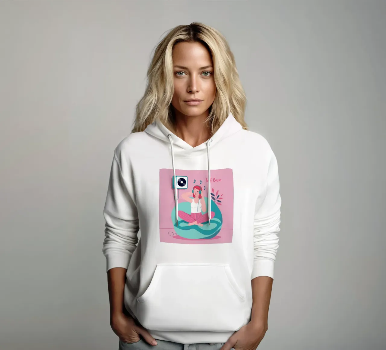 Cura di sé zen sonico felpa con cappuccio da Bring Haven