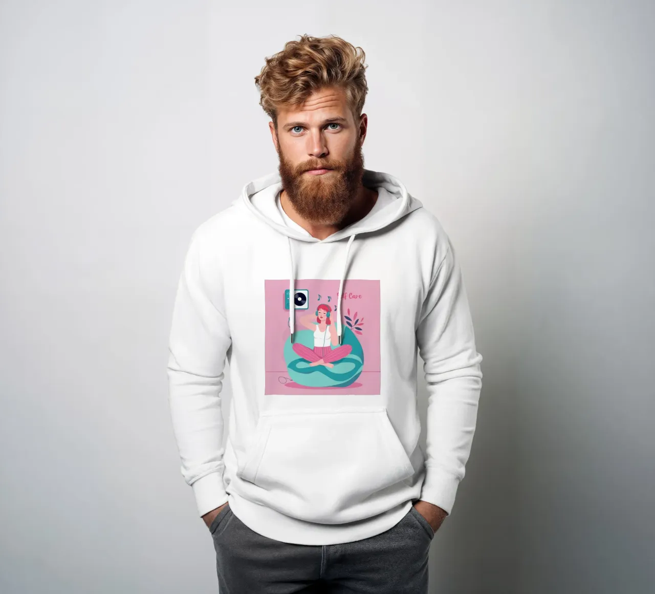 Cura di sé zen sonico felpa con cappuccio da Bring Haven