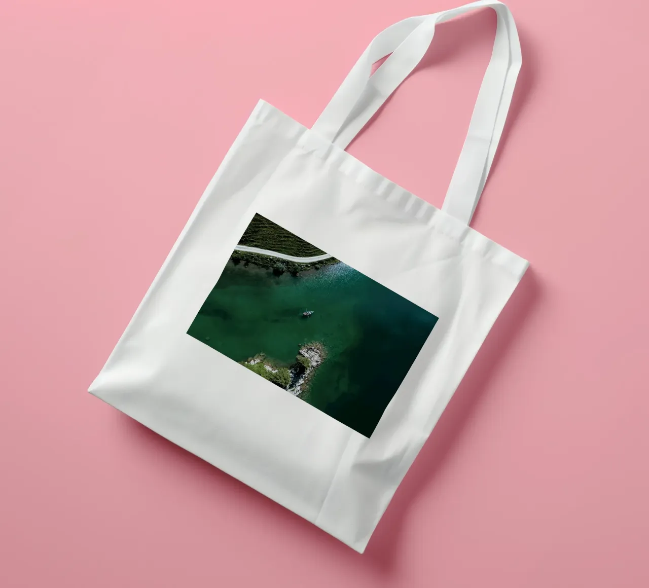 greenery boat kayaking tote bag by cofa home