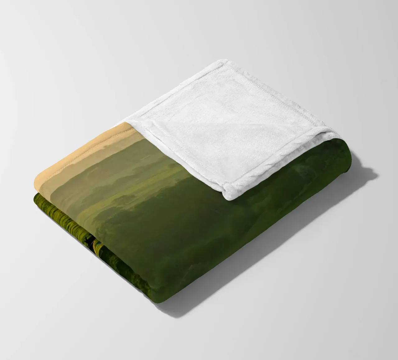 gentle slopes fleece blanket by cofa home