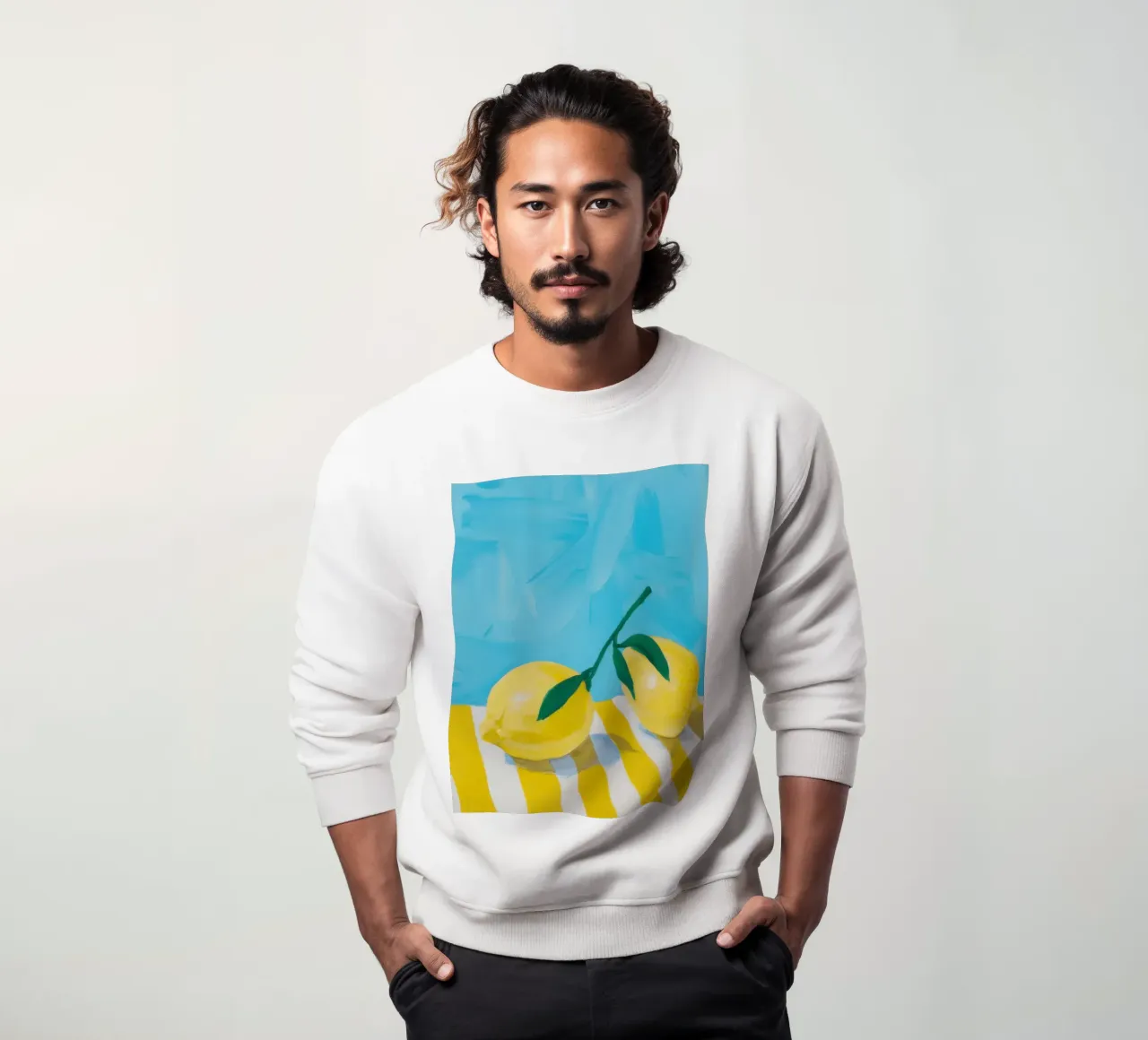Limone chiaro pittorico felpa da Frosh Pallete