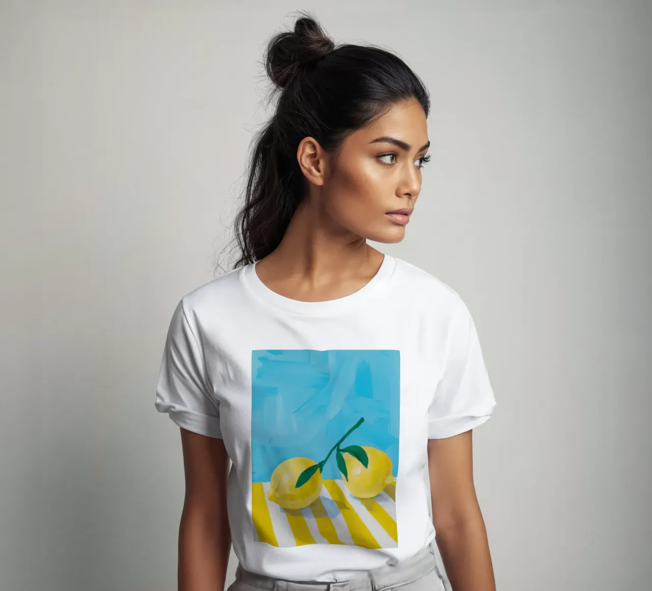 Limone chiaro pittorico t-shirt da Frosh Pallete