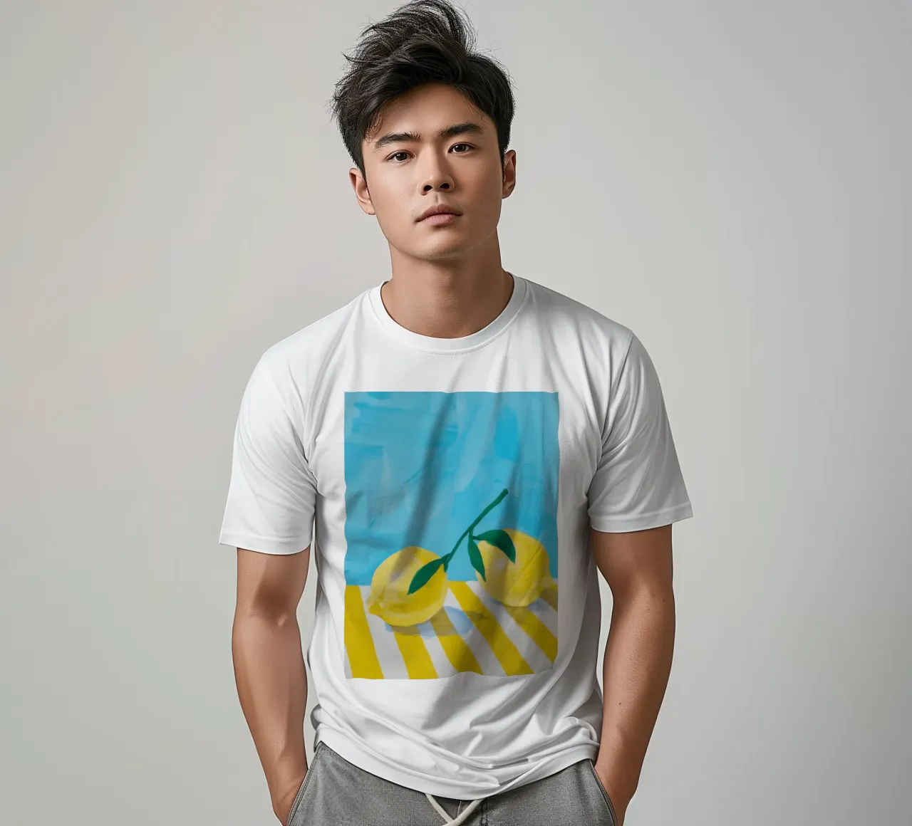 Limone chiaro pittorico t-shirt da Frosh Pallete